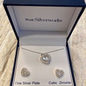 Necklace and Earring set, CZ